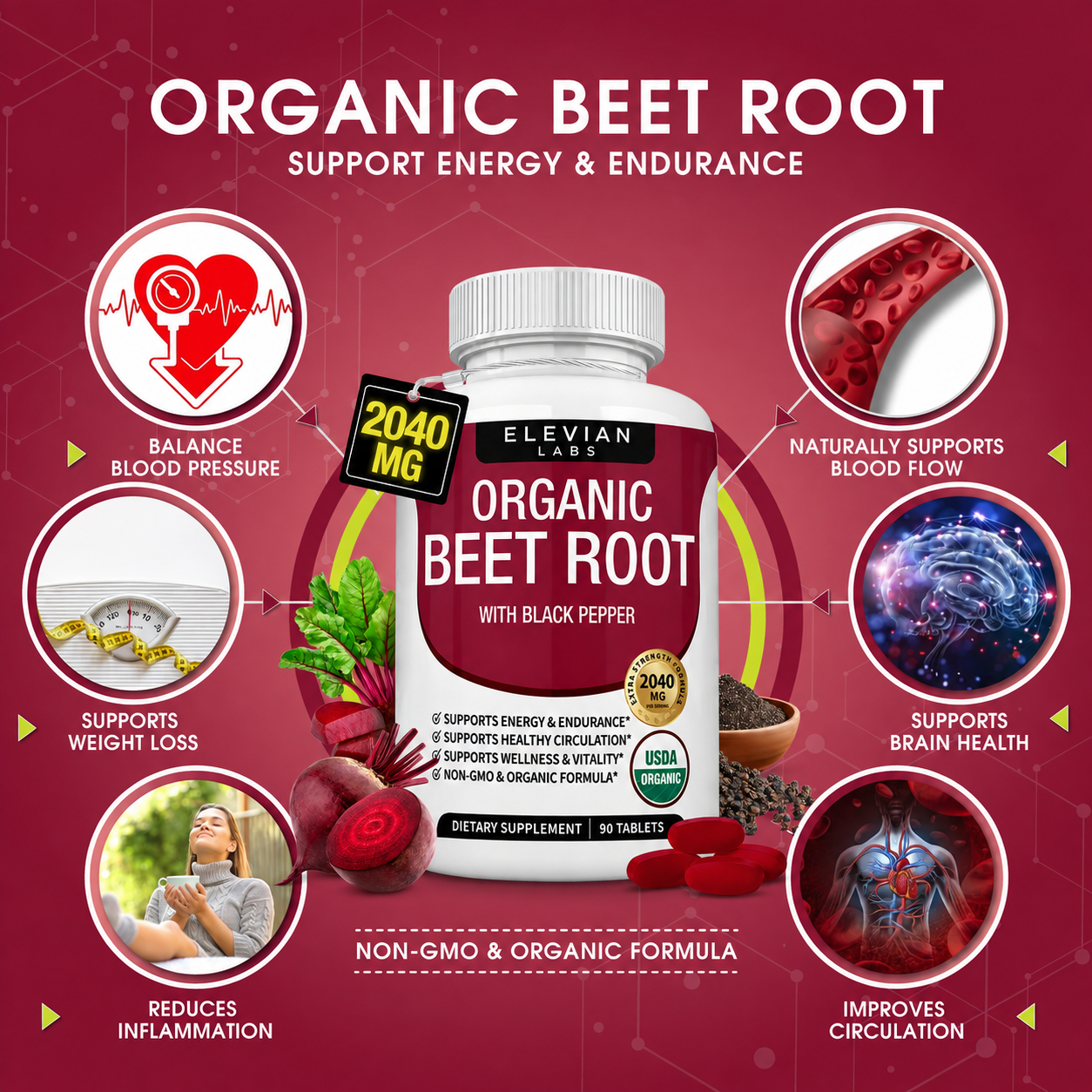 Organic Beet Root Capsules